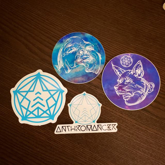 Anthromancer Vinyl Sticker Set (4-Pack)